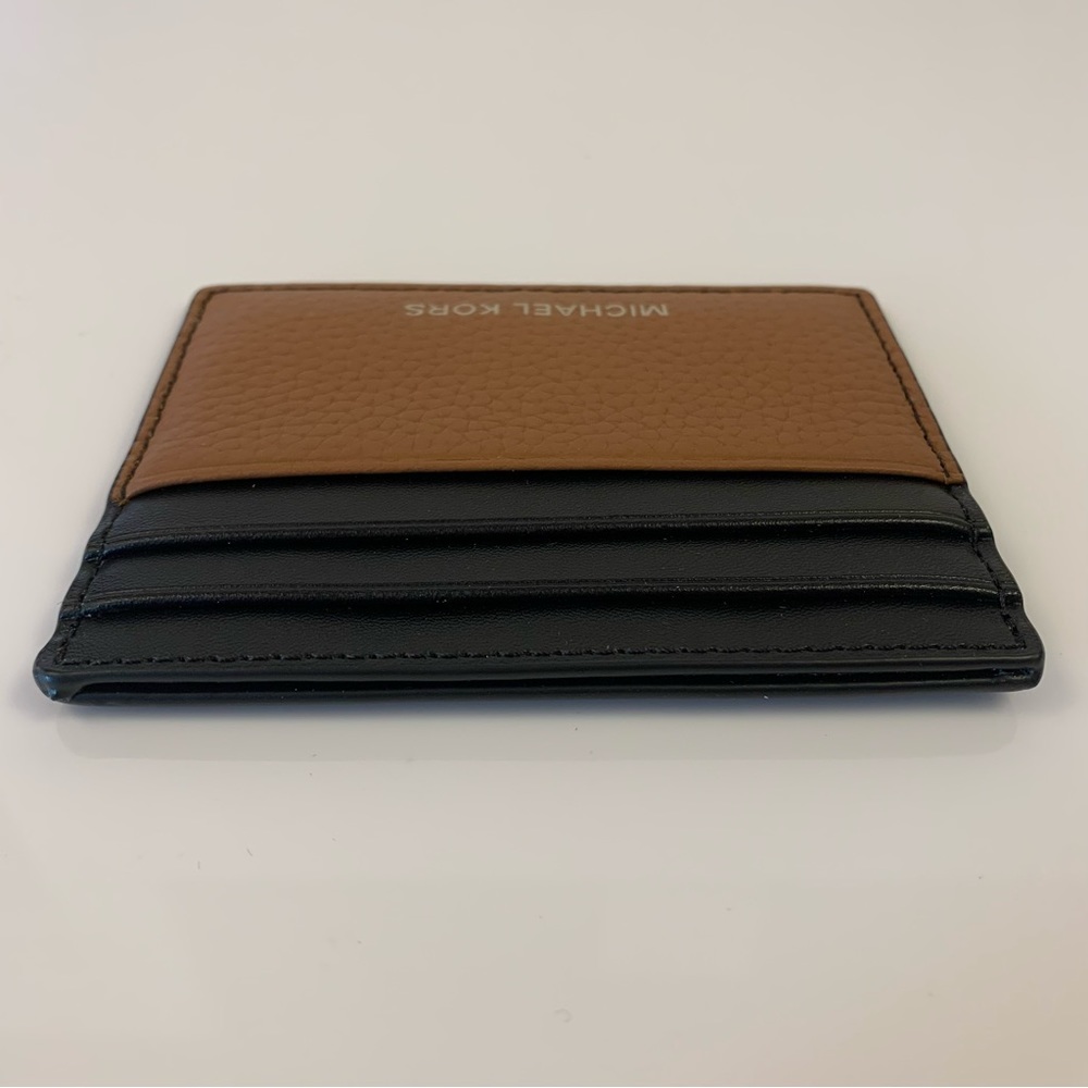 Michael Kors Cooper Pebbled Leather Tall Card Case - Picture 5 of 10